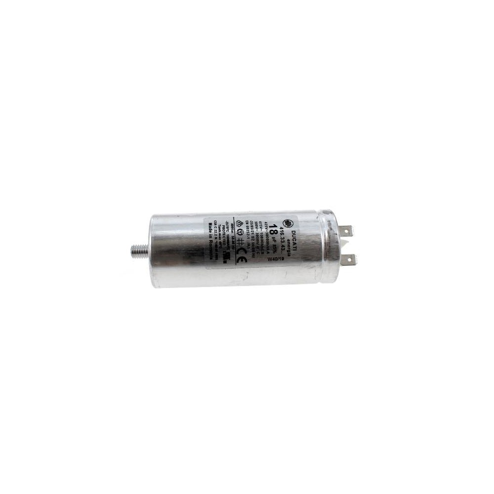 Condensatore 18 uF per compressore asciugatrice C00296252