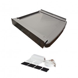 Kit sovrapposizione lavatrice e asciugatrice con ripiano estraibile Wpro Grigio - SKS101S - C00855467