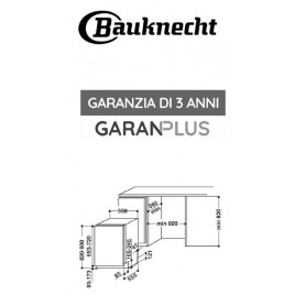Lavastoviglie Incasso Bauknecht BIC 3C26