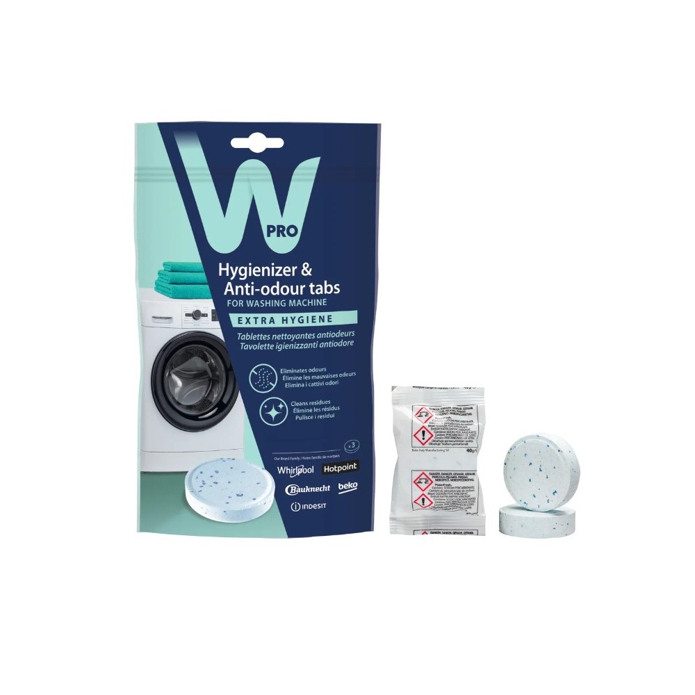 3 Tavolette detergenti e deodoranti per lavatrice powerfresh WPRO - AFR301