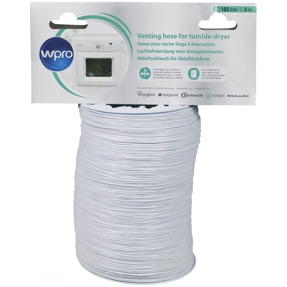Tubo di sfiato aria per asciugatrice 3 m Universale WPRO - ASG310