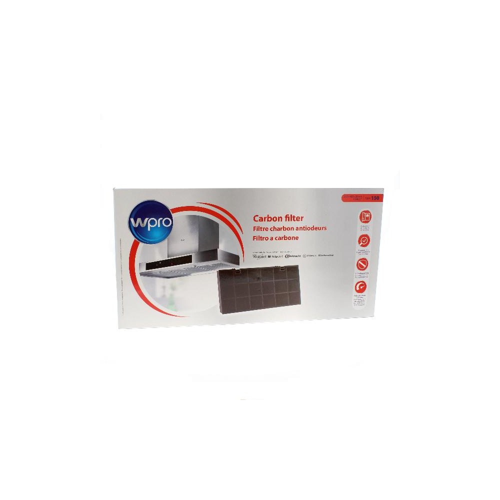 Filtro anti-odore al carbone attivo • Type 150 (217 x 435 x 20 mm - 1100 g) - CHF150/1