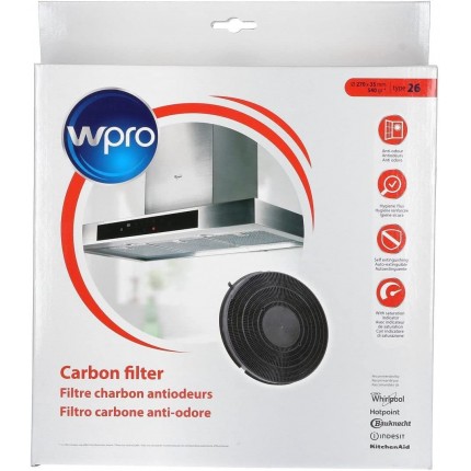 Filtro anti-odore al carbone attivo • Tipo 26 (Ø 270 x 35 mm - 540 g) - FAC269/1