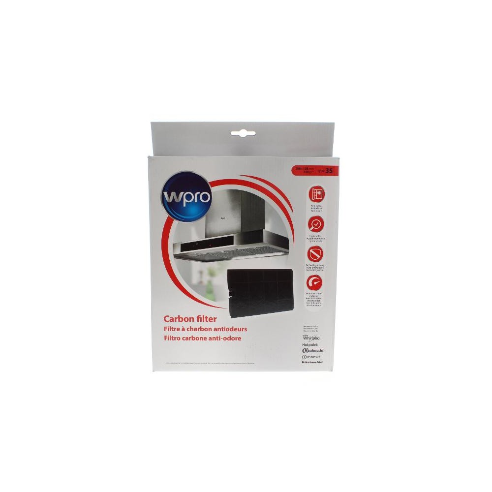 Filtro anti-odore al carbone attivo • Tipo 35 (266 x 158 mm - 330 g) - CHF035/1